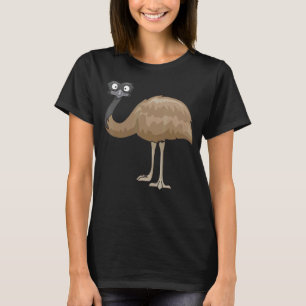 Ostrich Bird Cute Birds Animal Graphic T-Shirt