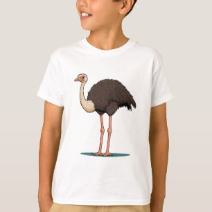 ostrich, bird, feathers picture T-Shirt