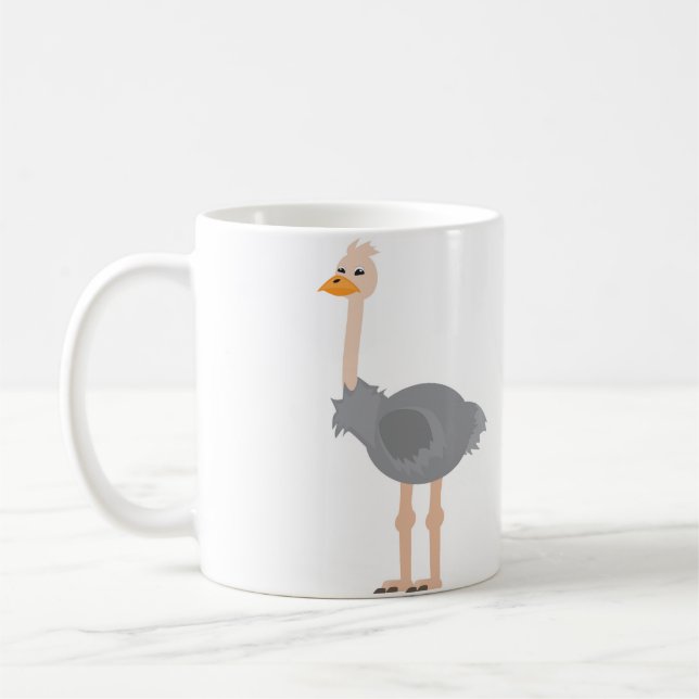 Ostrich Coffee Mug (Left)