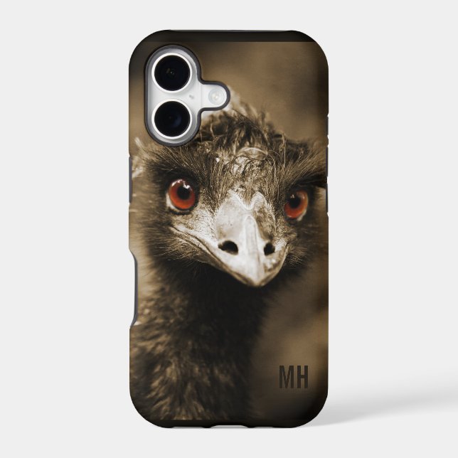Ostrich custom monogram phone cases (Back)