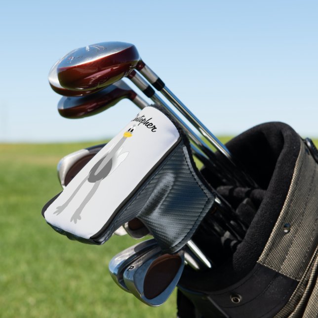 Ostrich Design Golf Head Cover (In Situ)
