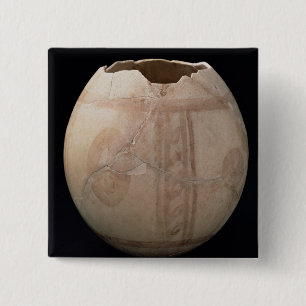 Ostrich egg cut in the form of a vase from Puig de 2 Inch Square Button