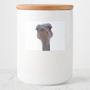 ostrich food label
