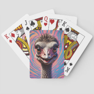 Ostrich funny poker Classic Playing Cards
