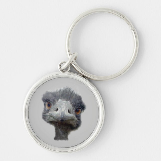 Ostrich head keychain (Front)