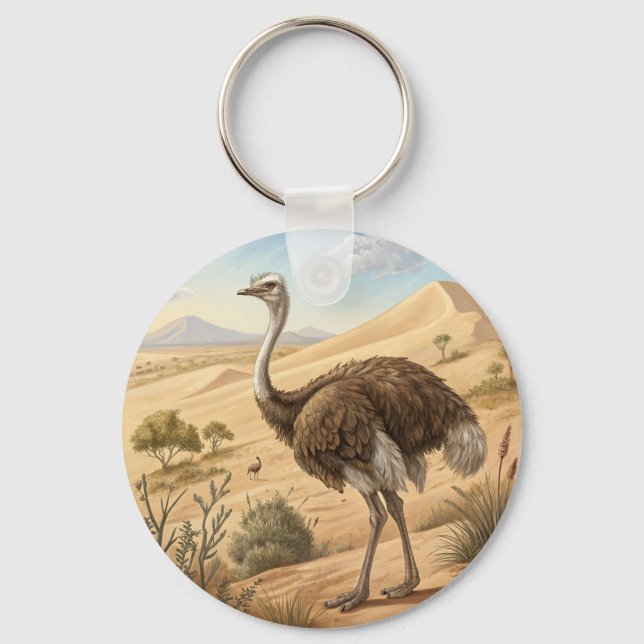 ostrich keychain (Front)