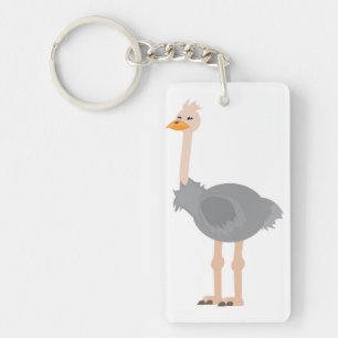 Ostrich Keychain