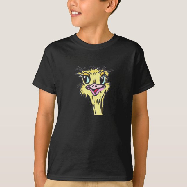 Ostrich Kids ComfortSoft Bird T-shirt (Front)