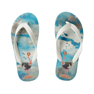 Ostrich Kid's Flip Flops