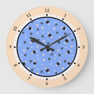 Ostrich pattern clock