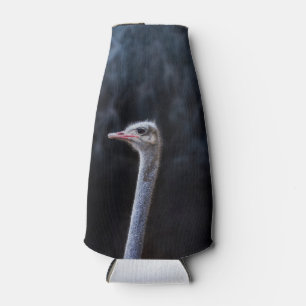 Ostrich Photography Bottle Cooler