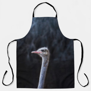 ostrich portrait    apron