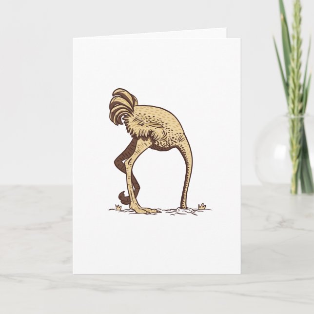 OSTRICH SAND CARD (Front)