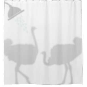 Ostrich Shadow Silhouette Shadow Buddies in Shower