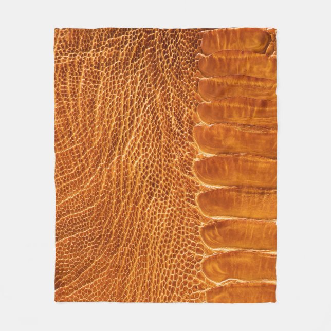 Ostrich Skin Texture: Luxurious Wallpaper. Fleece Blanket (Front)