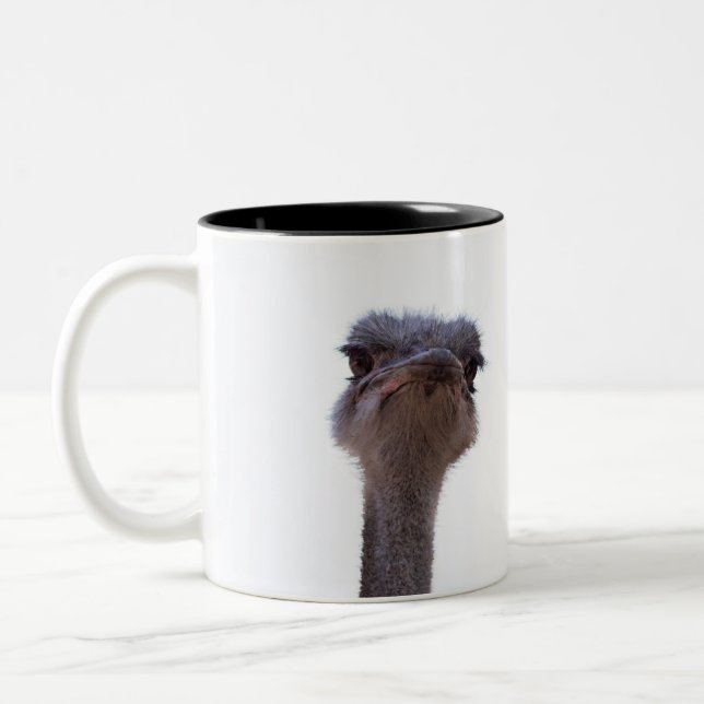 ostrich Two-Tone coffee mug (Left)