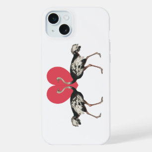 Ostrich Valentines Day iPhone 15 Plus Case