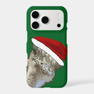 Ostrich Wearing Santa Hat Christmas Zoo Animal