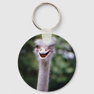 Ostrich Winking - Funny Keychain
