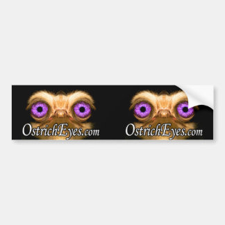 OstrichFace Double BumperSticker Bumper Sticker
