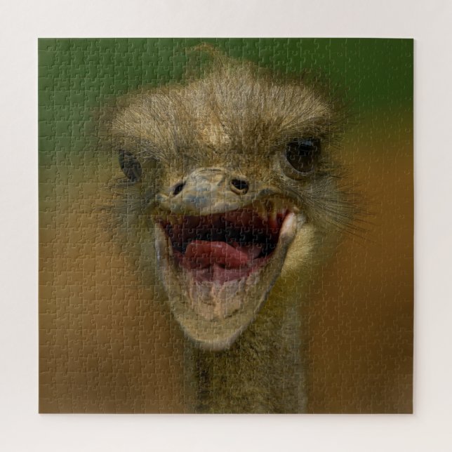 Ostrich's Embrace Jigsaw Puzzle (Vertical)