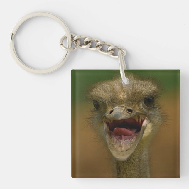 Ostrich's Embrace Keychain (Front)
