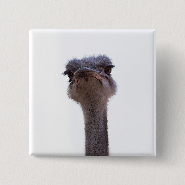 Ostrish Coffee Mug Invitation Keychain 2 Inch Square Button (Front)