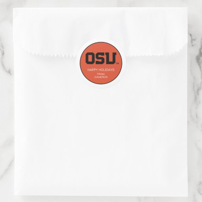 OSU CLASSIC ROUND STICKER (Bag)