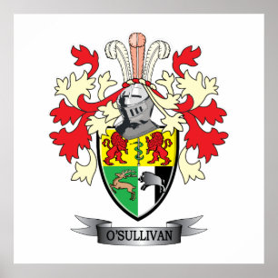 O'Sullivan Coat of Arms Poster