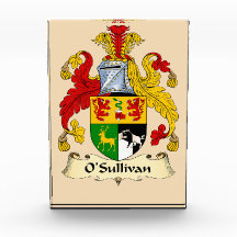 O'Sullivan Family Coat of Arms Photo Block