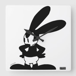 Oswald - Angry (All Wet, 1927) Square Wall Clock