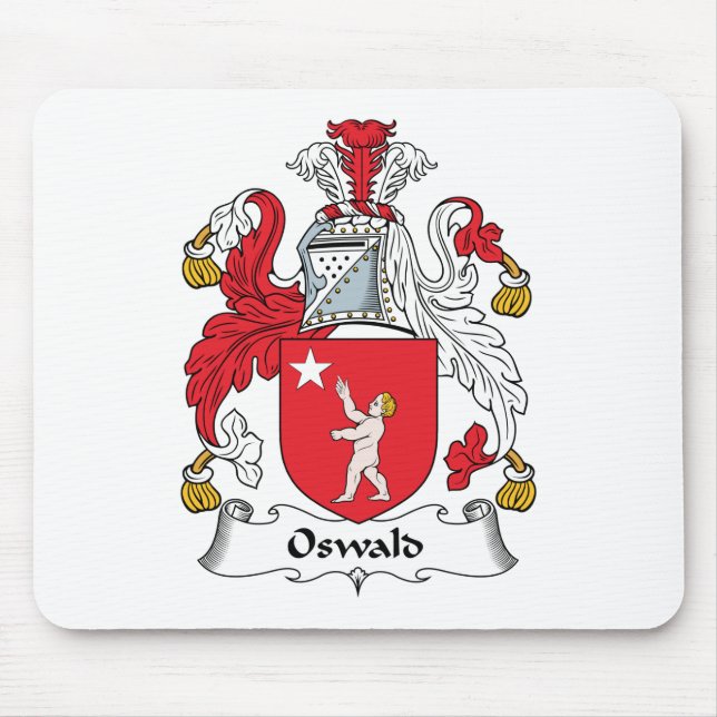 Oswald Family Crest Mouse Pad (Front)
