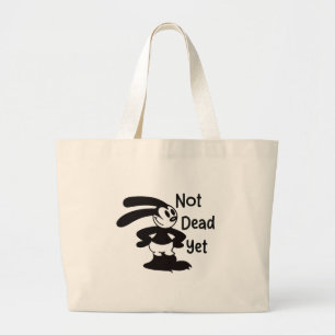 Oswald The Optimist Philosopher Cute Funny Vintage Large Tote Bag