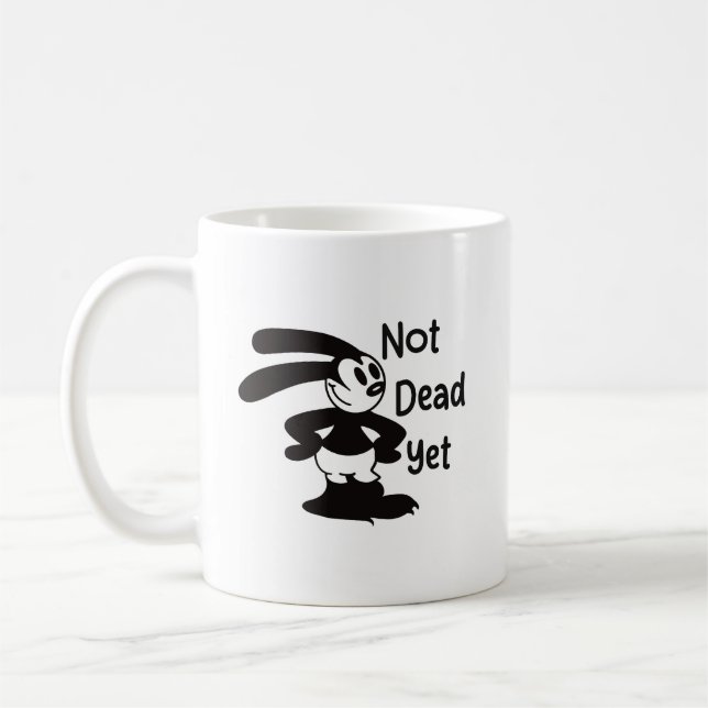 Oswald The Optimist Philosopher Funny Cartoon Coffee Mug (Left)