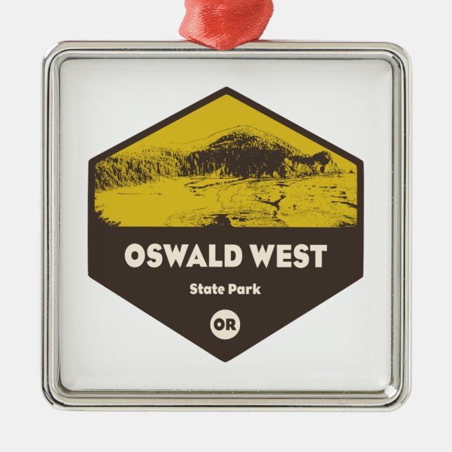 Oswald West State Park Oregon Metal Ornament (Front)