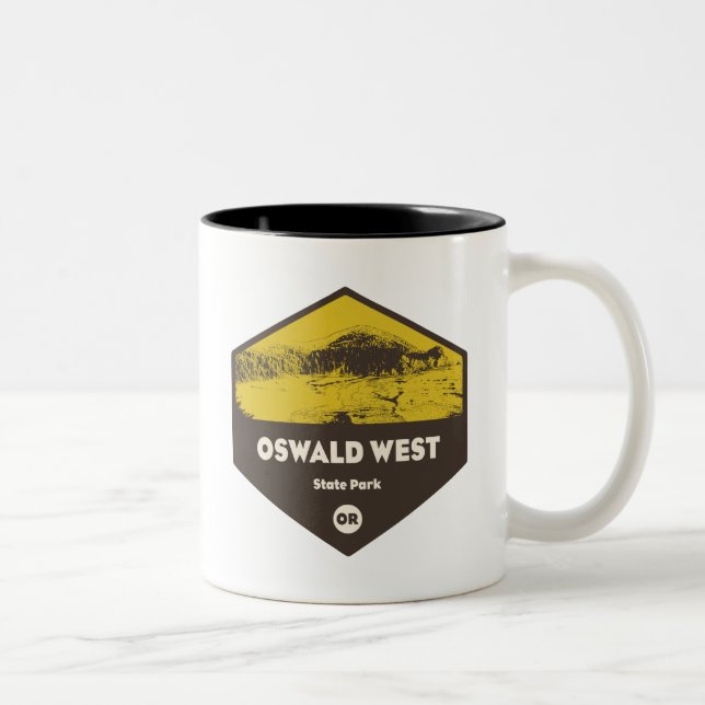 Oswald West State Park Oregon Two-Tone Coffee Mug (Right)