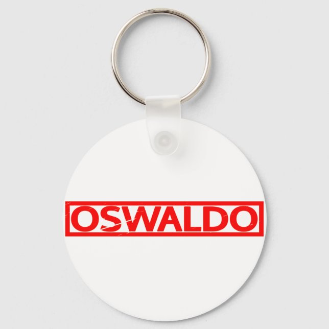 Oswaldo Stamp Keychain (Front)