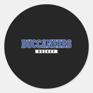 Oswego Buccaneers Hockey Classic Round Sticker