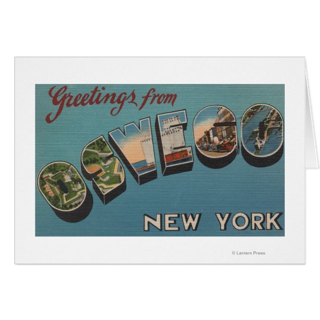 Oswego, New York - Scènes de grandes lettres (Devant horizontal)
