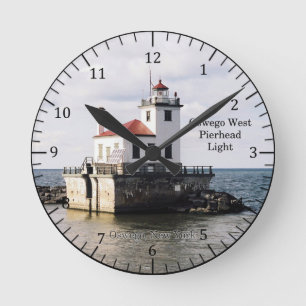 Oswego West Pierhead Horloge lumineuse