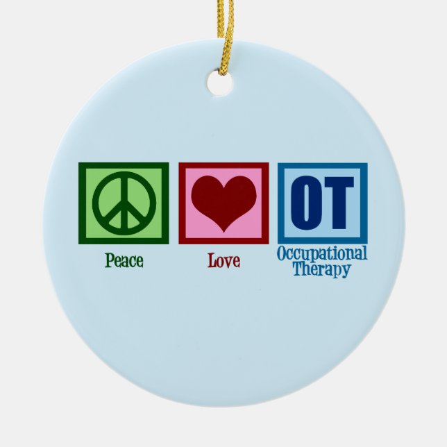 OT Blue Ceramic Ornament (Front)
