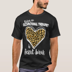OT Cute Leopard Plaid Gift for Occupational therap T-Shirt