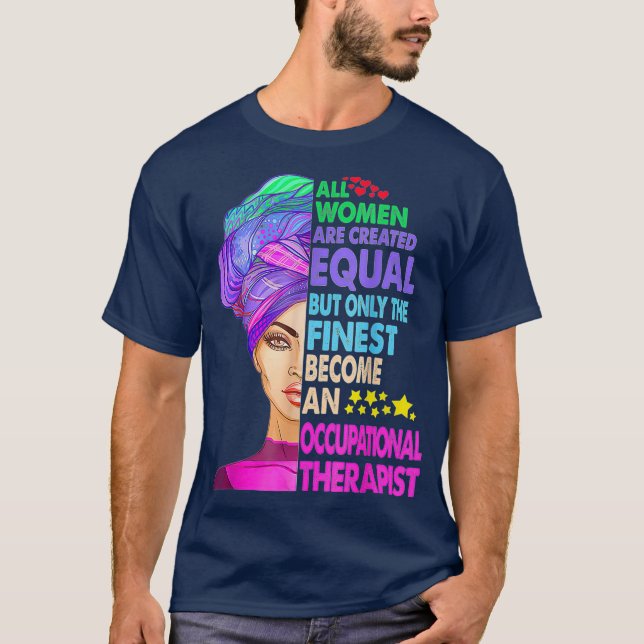 OT Exercise OTA Therapist Floral Occupational T-Shirt (Front)