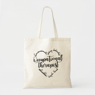 Ot Heart   Occupational Therapy Sayings Tote Bag