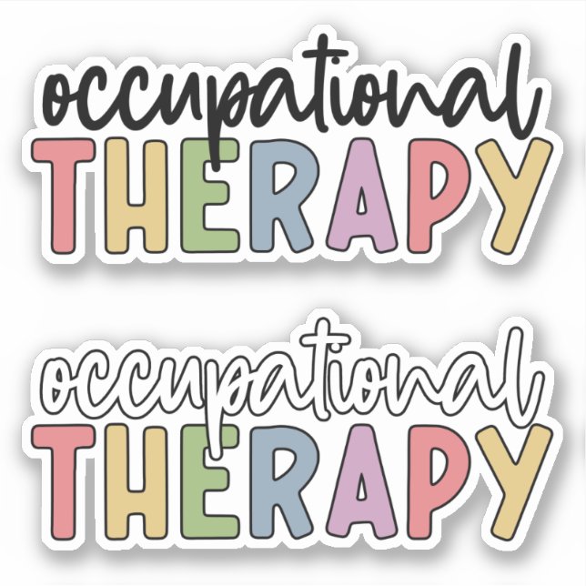 OT Occupational Therapy Colourful (Front)