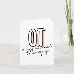OT Occupational Therapy   Occupational therapist Card