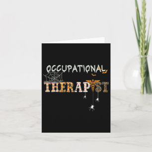 Ot Occupational Therapy Therapist Halloween Ota Sp Card