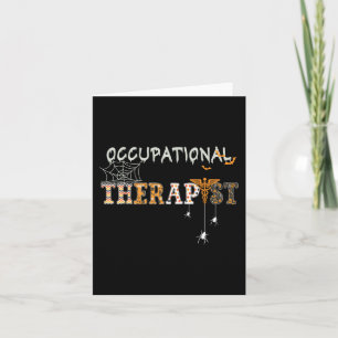 OT Occupational Therapy Therapist Halloween OTA sp Card