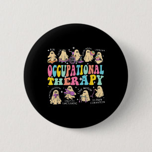 Ot Occupational Therapy Therapist Halloween Spooky 2 Inch Round Button