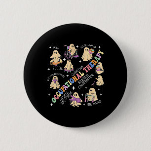 Ot Occupational Therapy Therapist Halloween Spooky 2 Inch Round Button